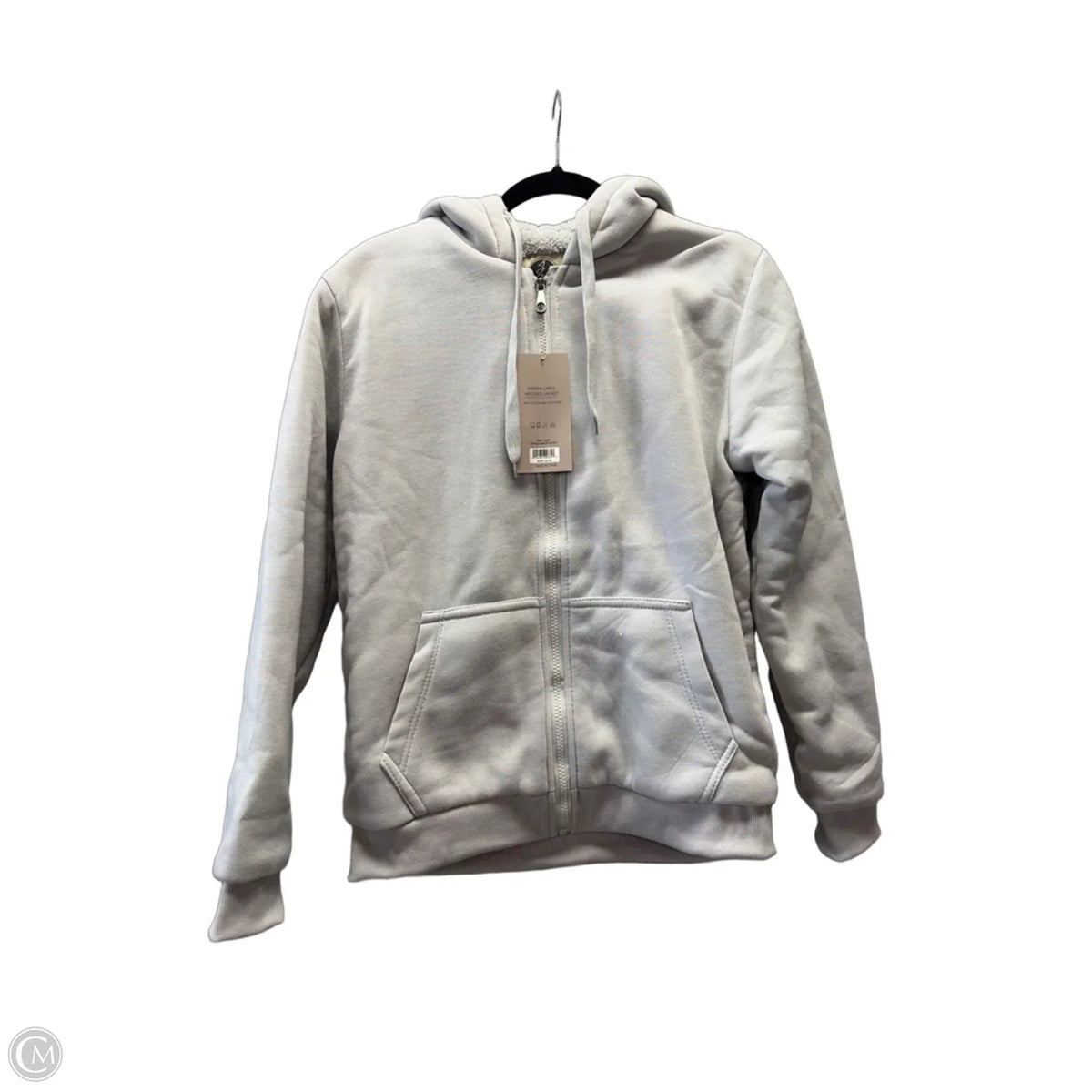 Jacket Fleece By Clothes Mentor In Grey, Size: M