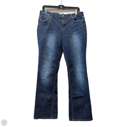 Jeans Boot Cut By Roz And Ali In Blue Denim, Size: 12