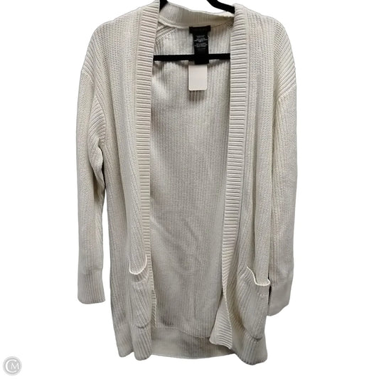 Cardigan By Clothes Mentor In White, Size: L