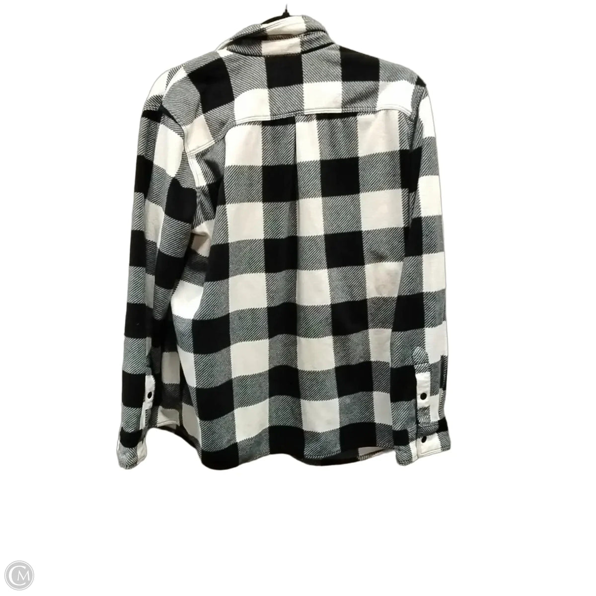 Jacket Shirt By Natural Reflections In Plaid Pattern, Size: L