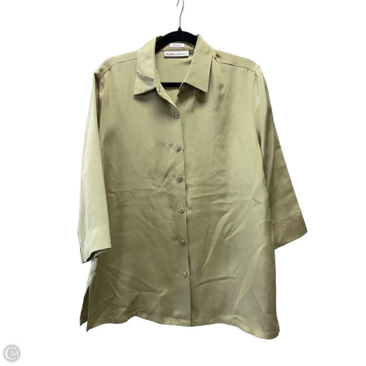 Blouse Long Sleeve By Drapers & Damons In Green, Size: L