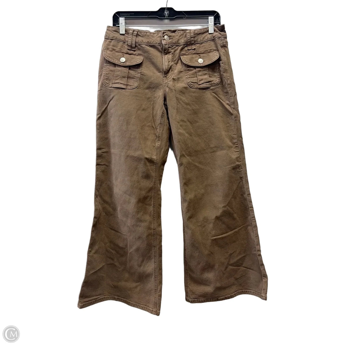 Jeans Flared By American Eagle In Brown, Size: 8