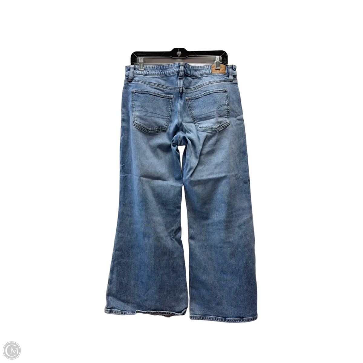 Jeans Flared By American Eagle In Blue Denim, Size: 8