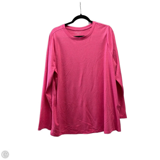 Top Long Sleeve By Lane Bryant In Pink, Size: Xl