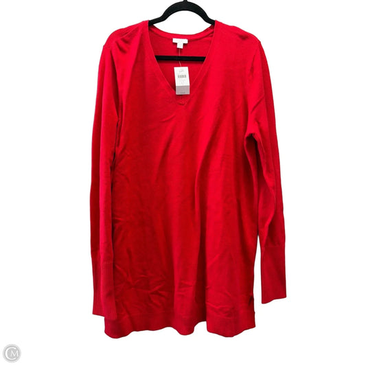 Top Long Sleeve By J. Jill In Red, Size: L