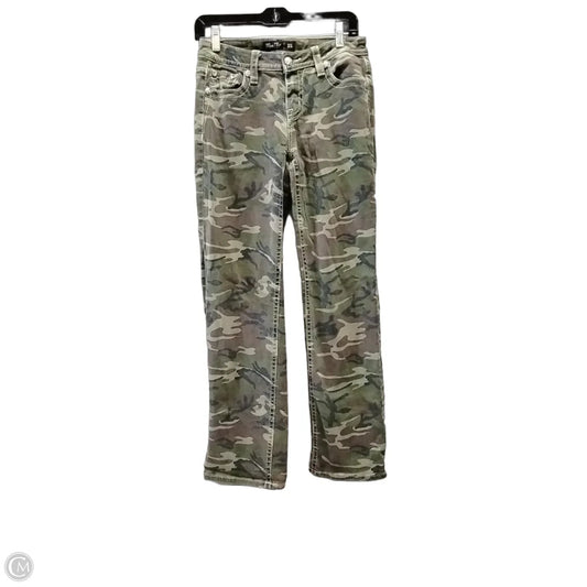 Jeans Straight By Miss Me In Camouflage Print, Size: 2