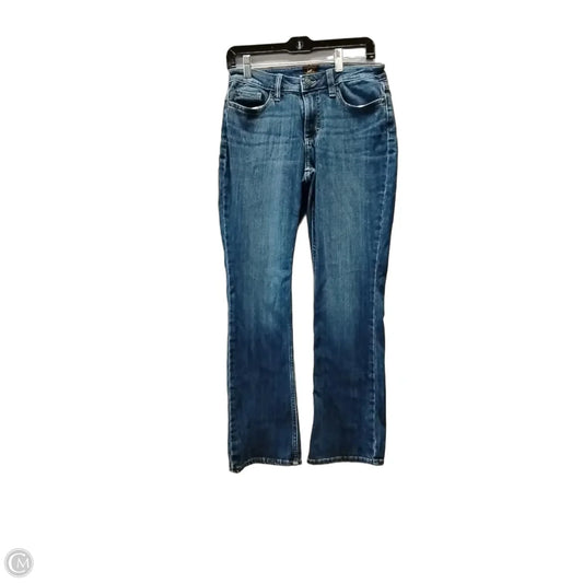 Jeans Straight By Lee In Blue Denim, Size: 4