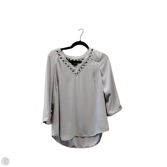 Blouse Long Sleeve By Limited In Purple, Size: S