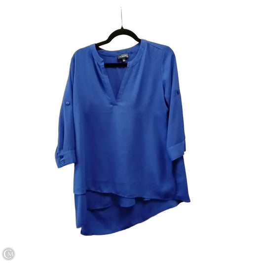 Blouse Long Sleeve By Limited In Blue, Size: S