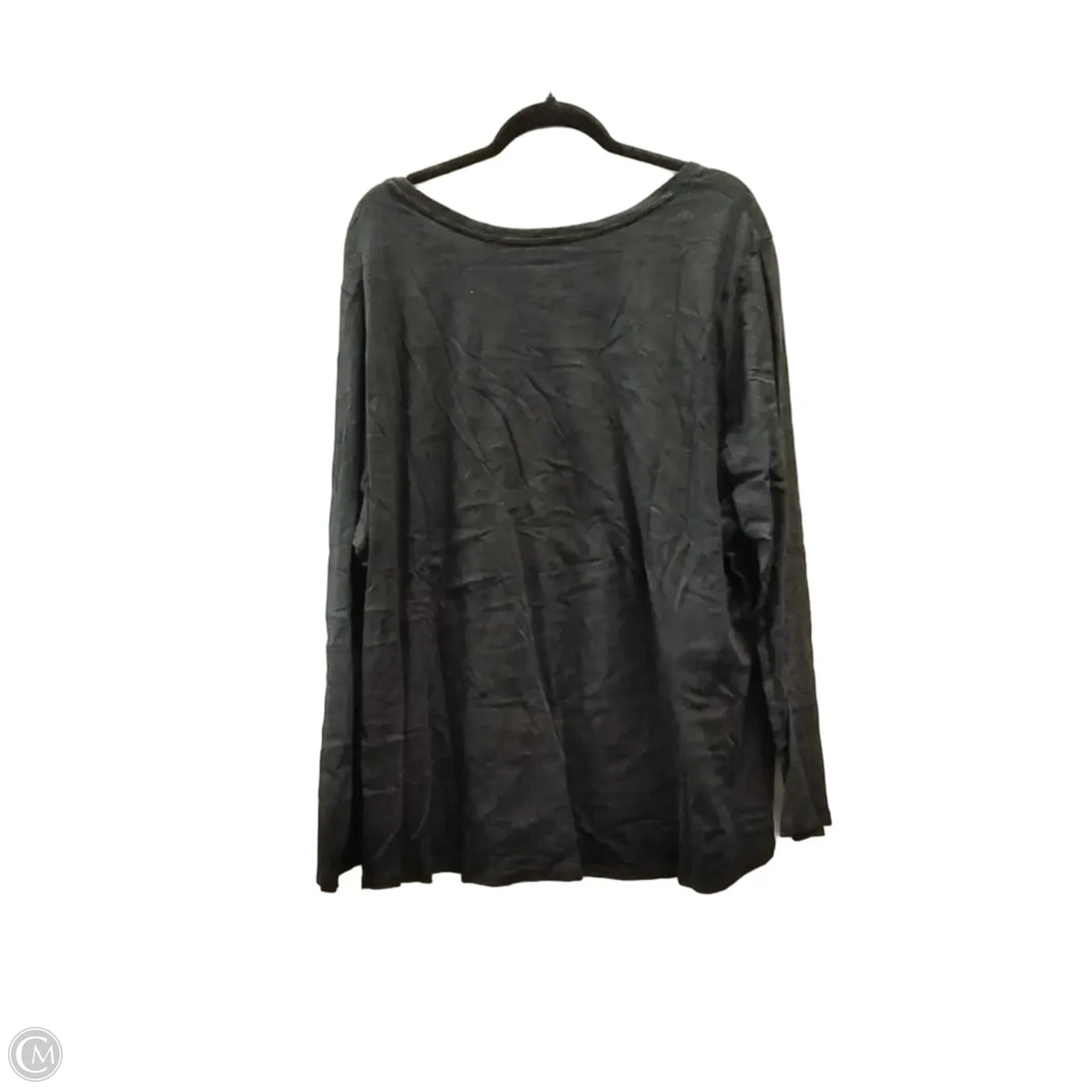 Top Long Sleeve Basic By Faded Glory In Black, Size: 4x