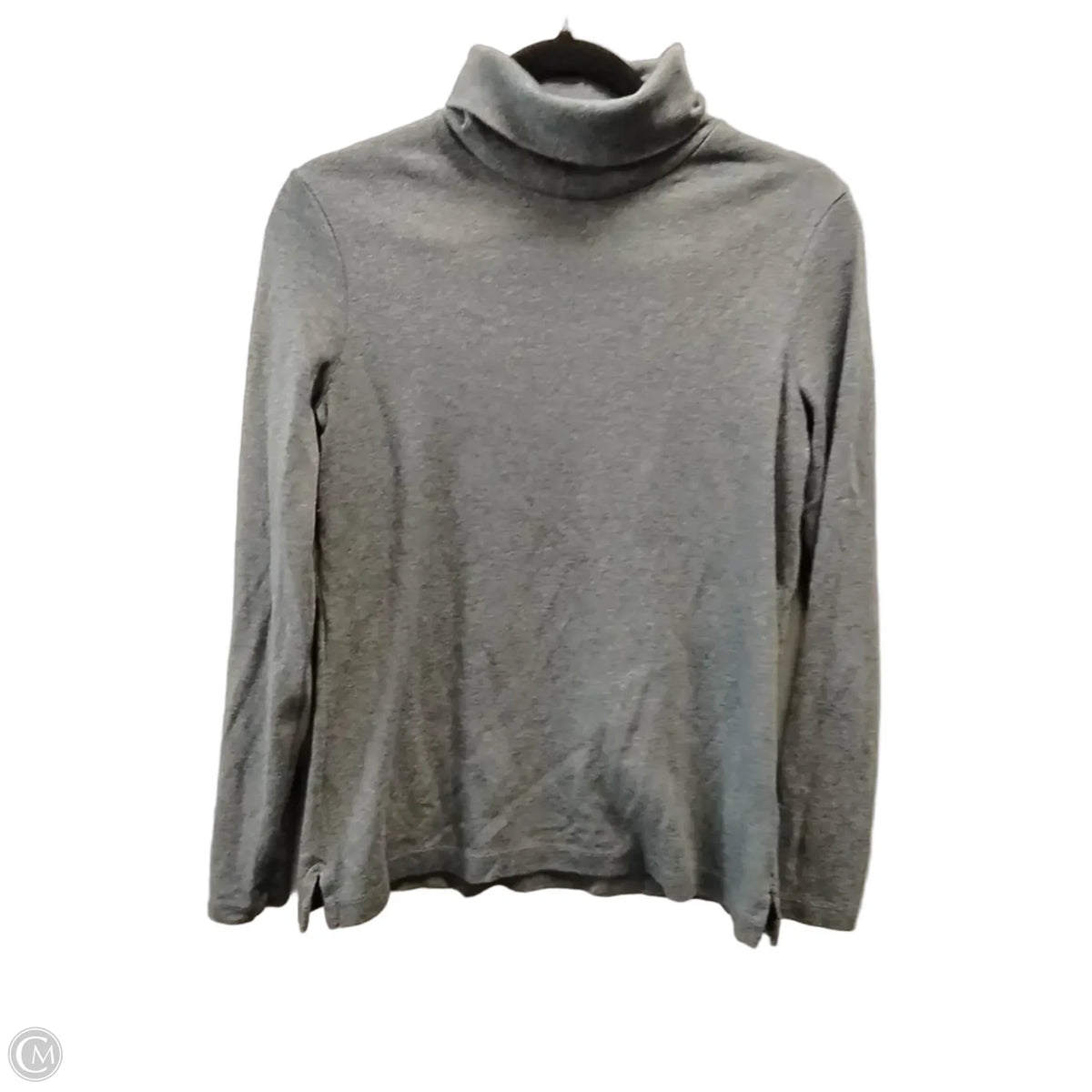 Top Long Sleeve By Lands End In Grey, Size: M