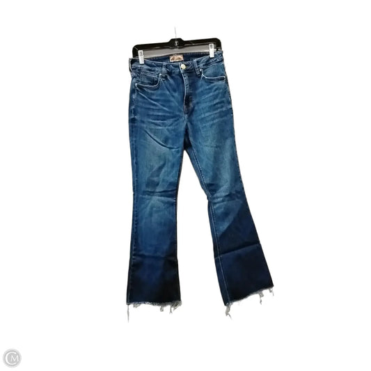 Jeans Flared By Kut In Blue Denim, Size: 4