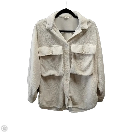 Jacket Fleece By En Creme In White, Size: S