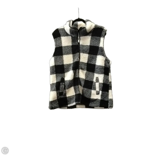 Vest Faux Fur & Sherpa By Maurices In Plaid Pattern, Size: Xl