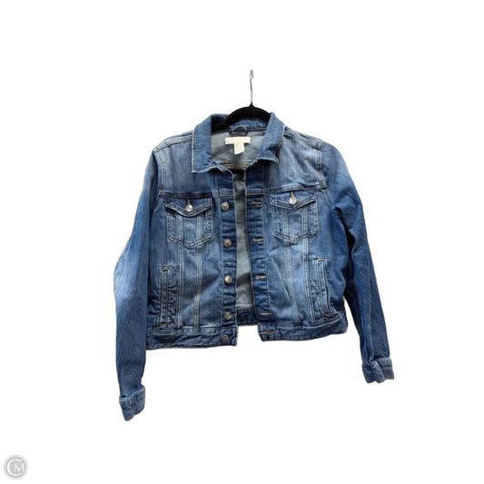 Jacket Denim By H&m In Blue Denim, Size: M