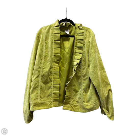 Blazer By Chicos In Green, Size: Xl