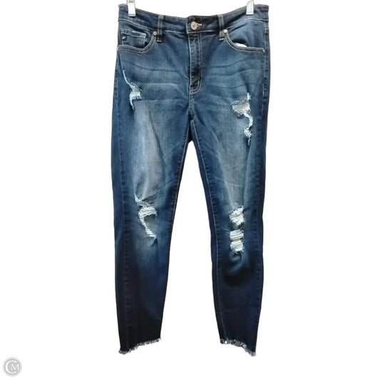 Jeans Skinny By Kancan In Blue Denim, Size: 8