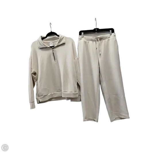 Athletic Pants 2pc By Members Mark In Cream, Size: L