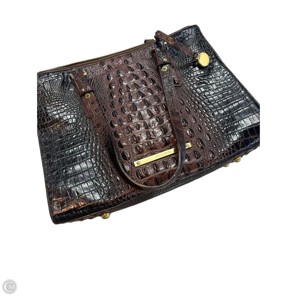 Tote Designer By Brahmin, Size: Large
