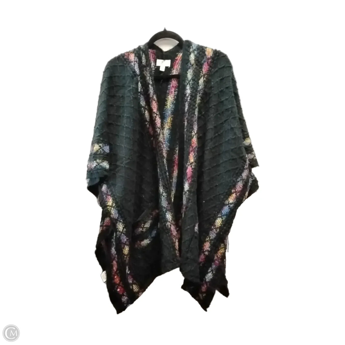 Shawl By Clothes Mentor In Black, Size: Onesize