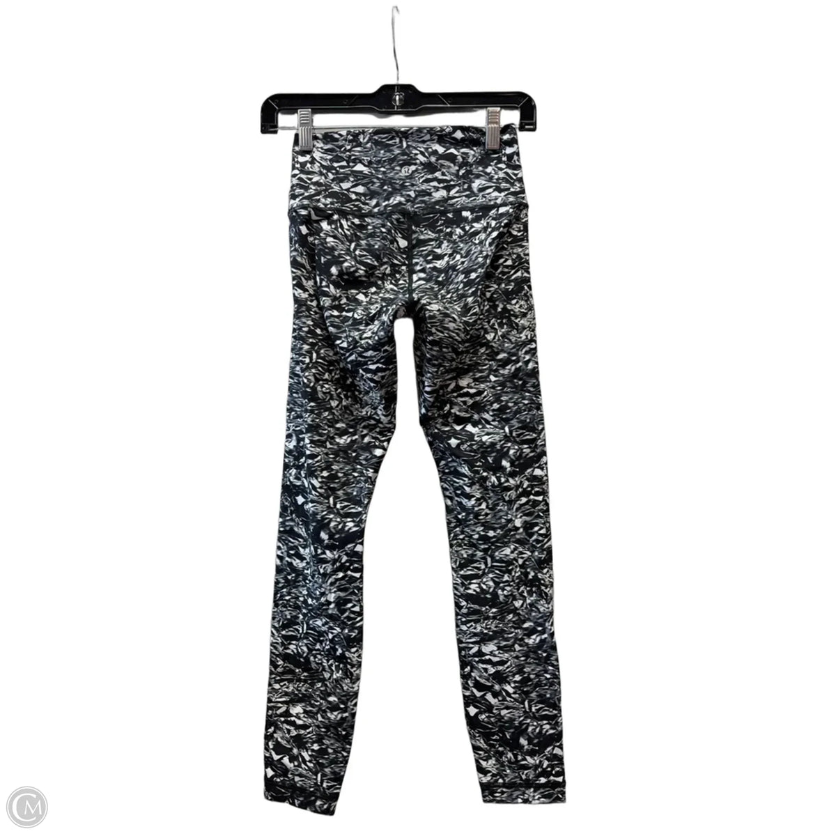 Athletic Capris By Lululemon In Black & White, Size: S