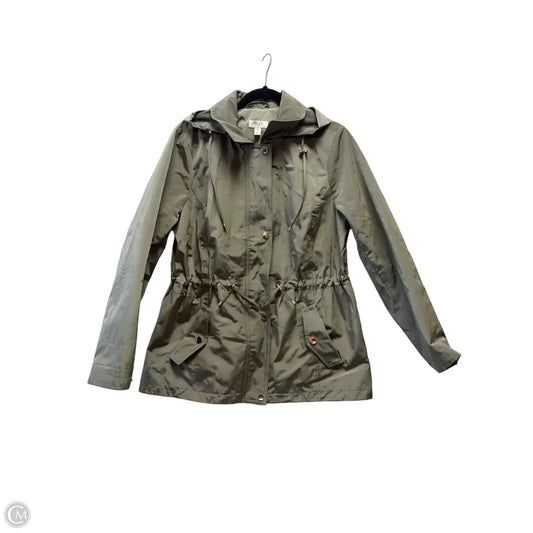 Coat Raincoat By Style And Company In Green, Size: M