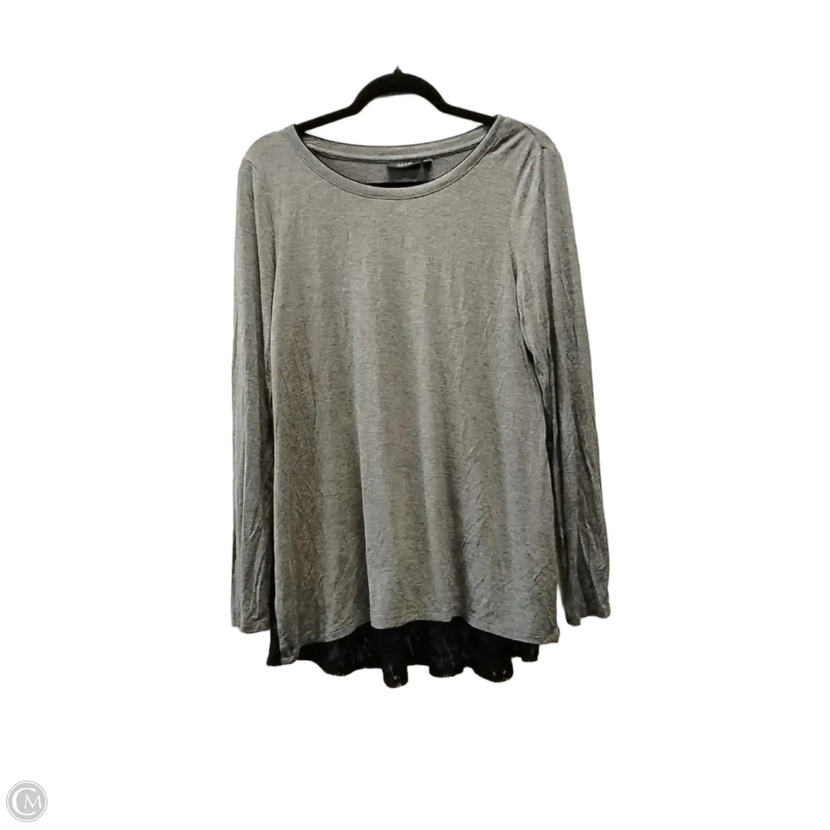 Top Long Sleeve By Apt 9 In Grey, Size: S