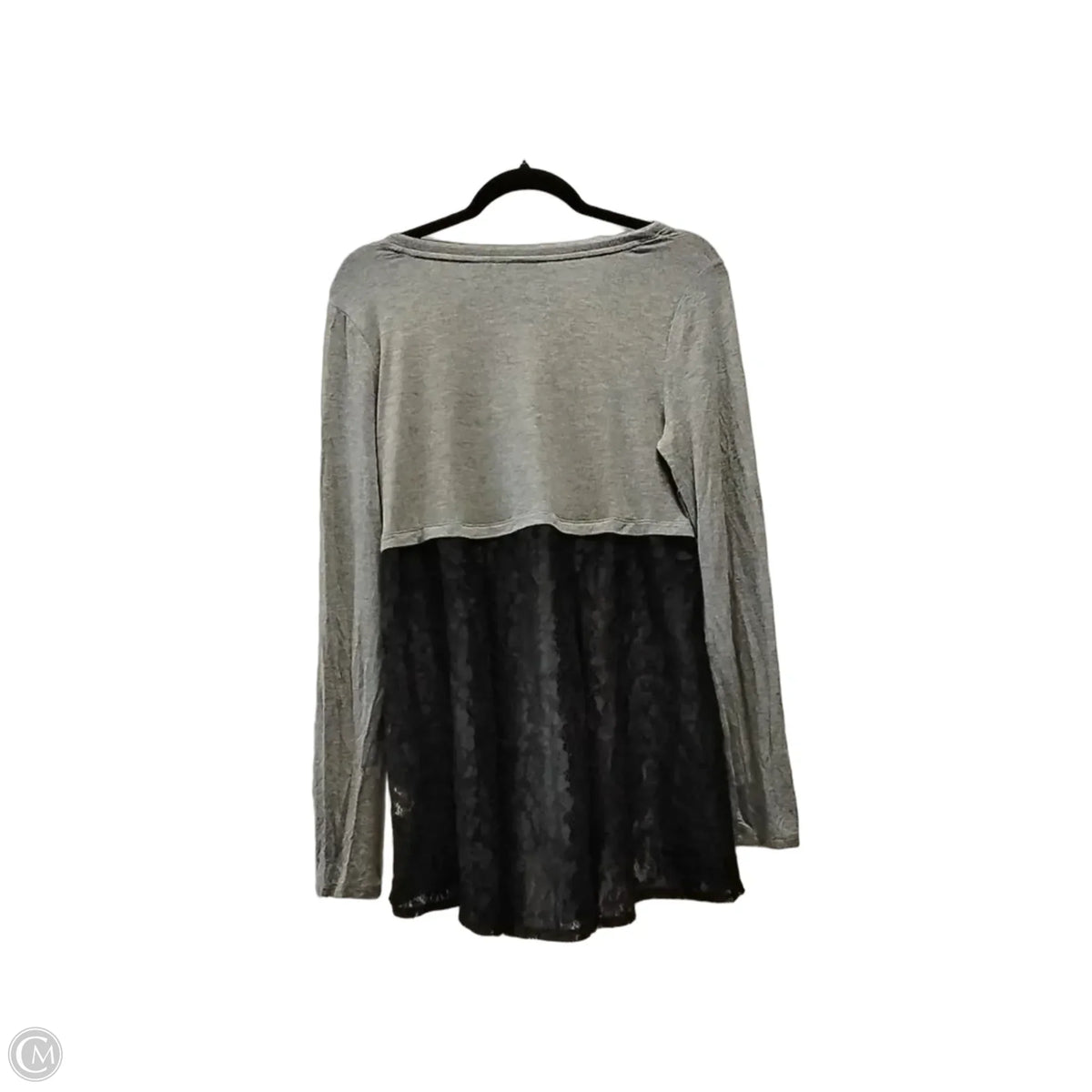 Top Long Sleeve By Apt 9 In Grey, Size: S