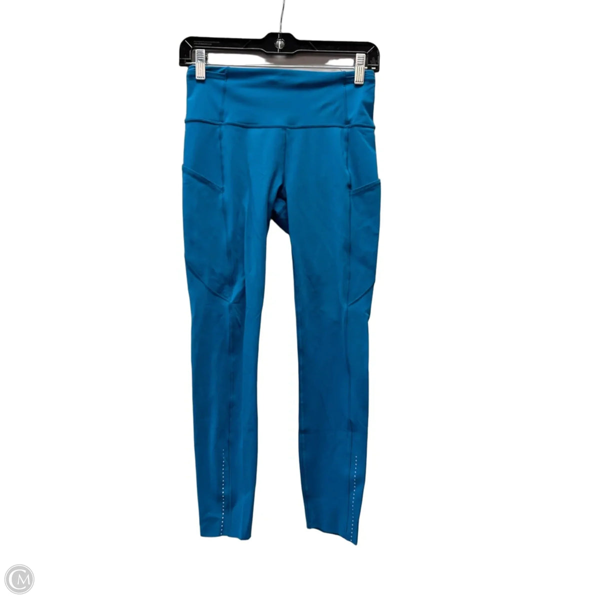 Athletic Capris By Lululemon In Blue, Size: 6