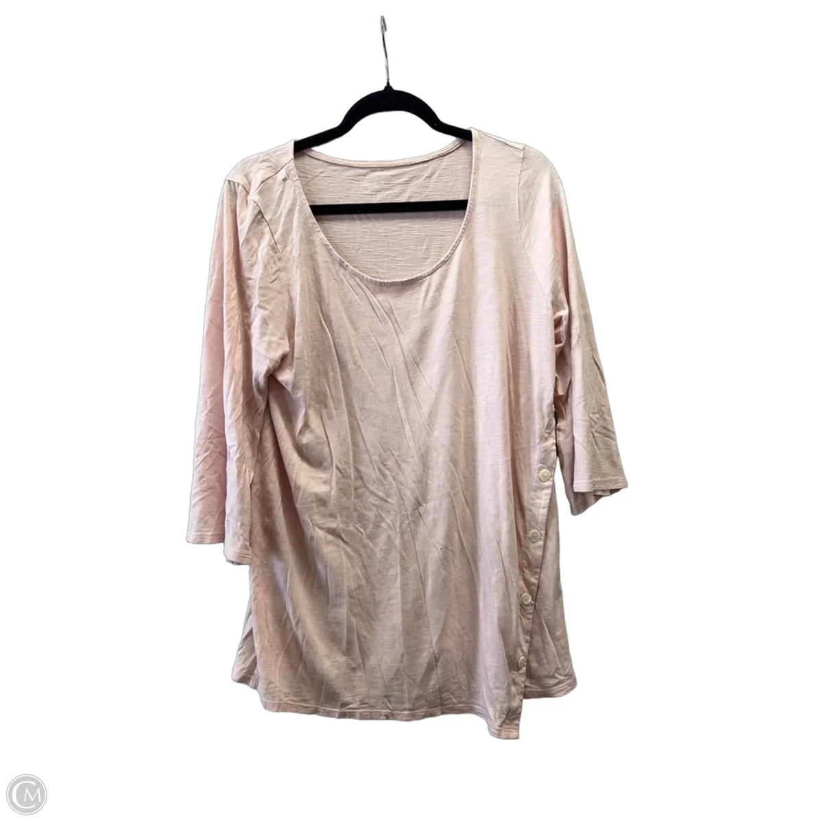Top Long Sleeve Basic By Pure Jill In Pink, Size: M