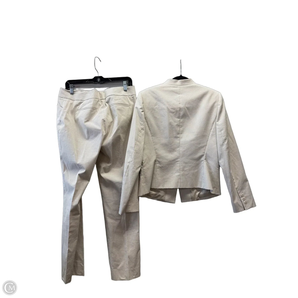 Pants Suit 2pc By Antonio Melani In Striped Pattern, Size: M