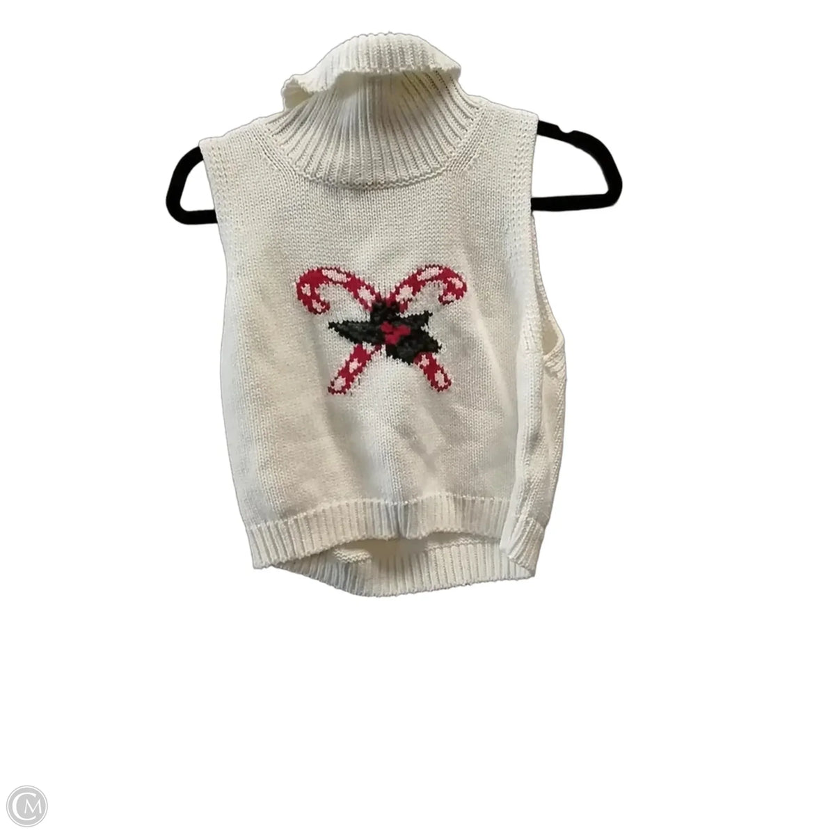 Vest Sweater By Le Lis In White, Size: L