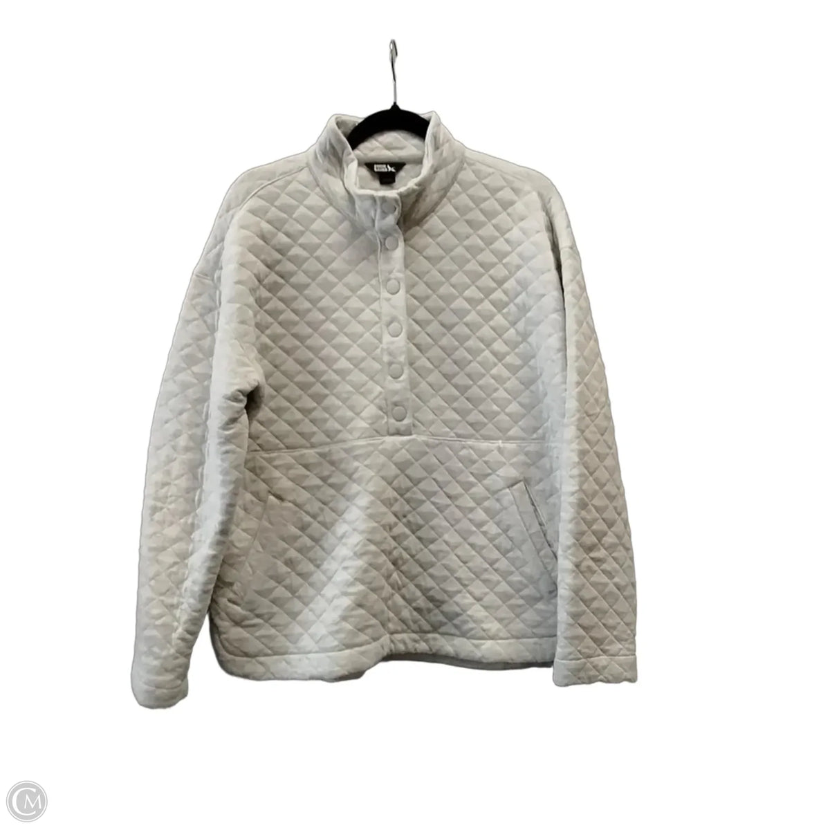 Jacket Puffer & Quilted By Eddie Bauer In Grey, Size: L