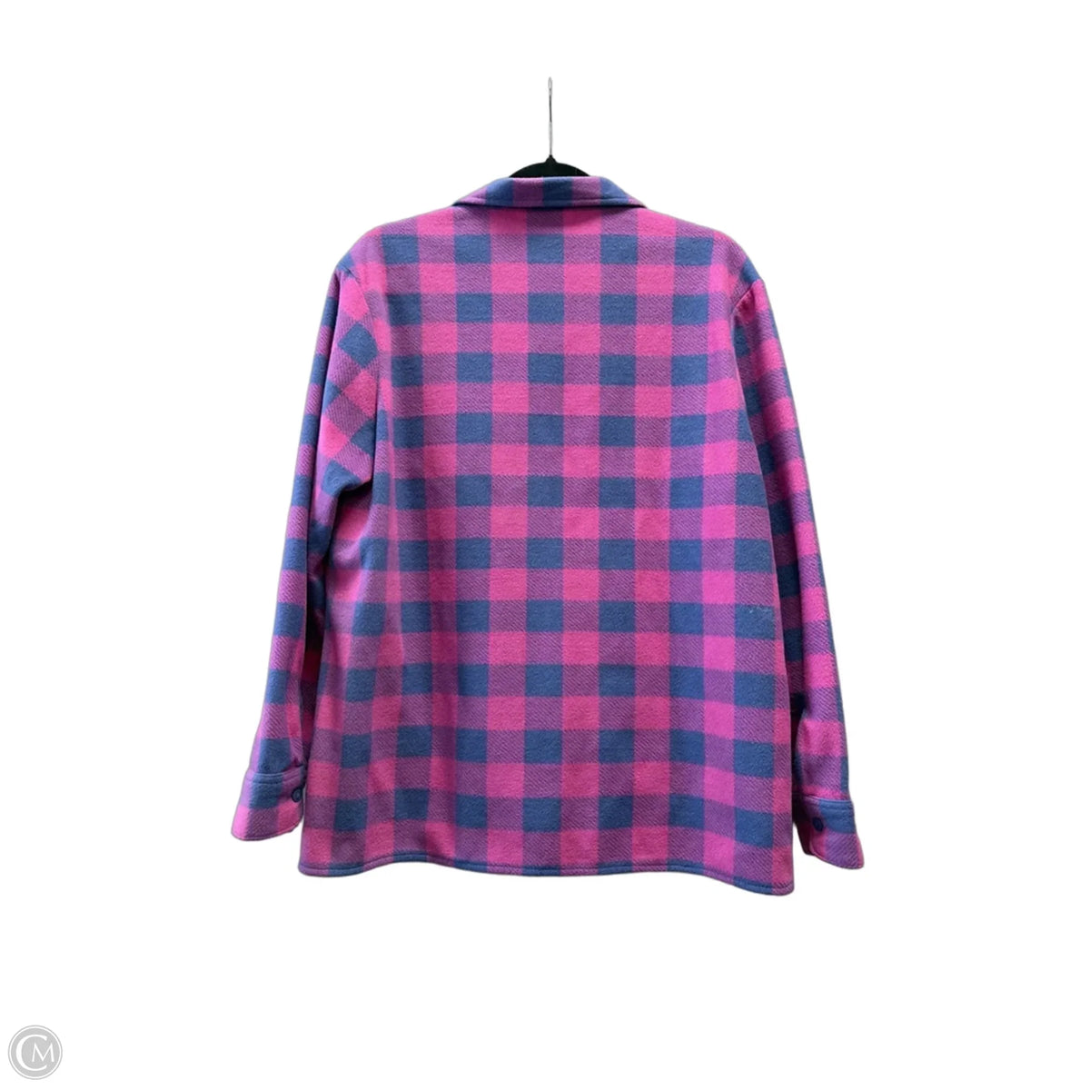 Jacket Shirt By Riders In Plaid Pattern, Size: L