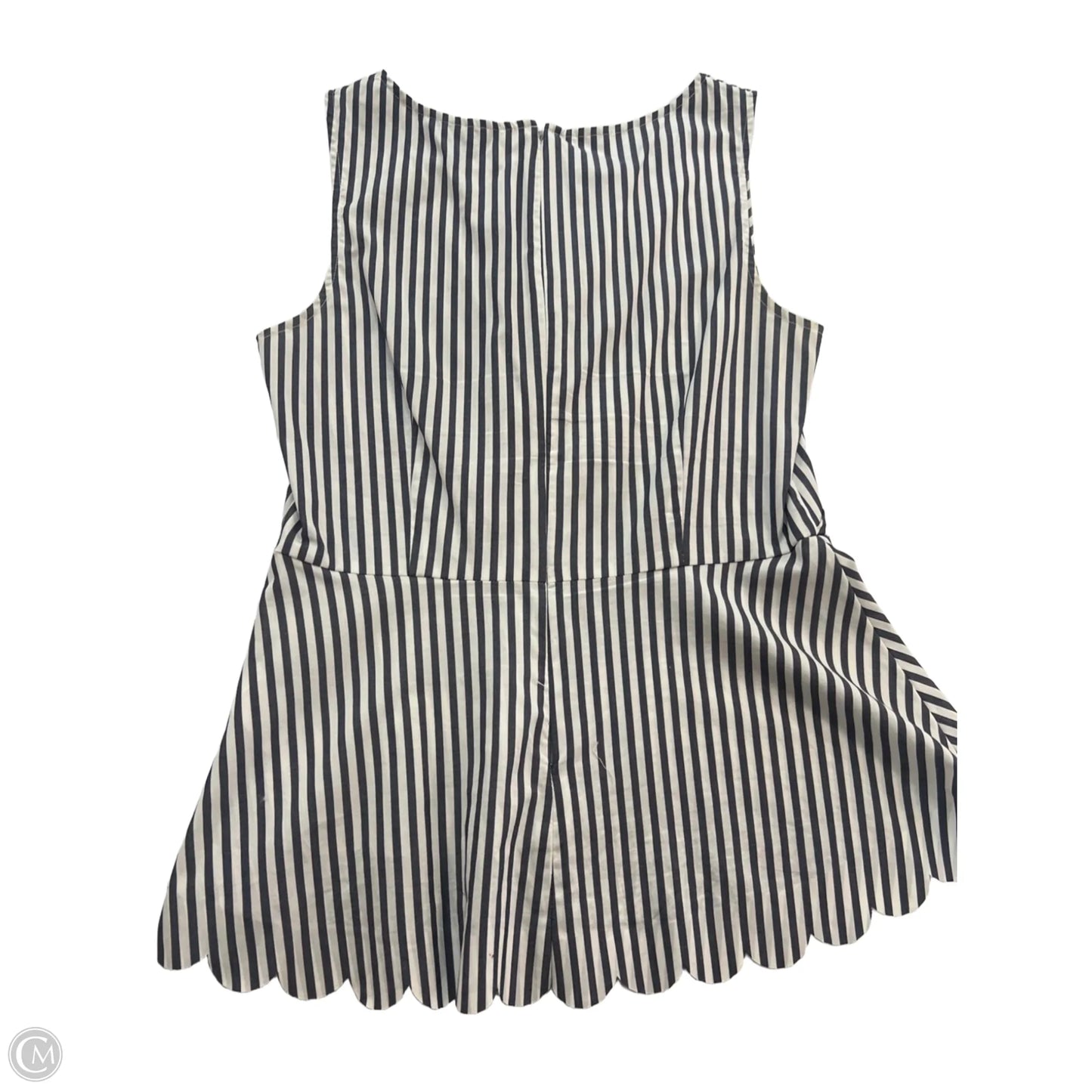 Blouse Sleeveless By Banana Republic In Striped Pattern, Size: 6