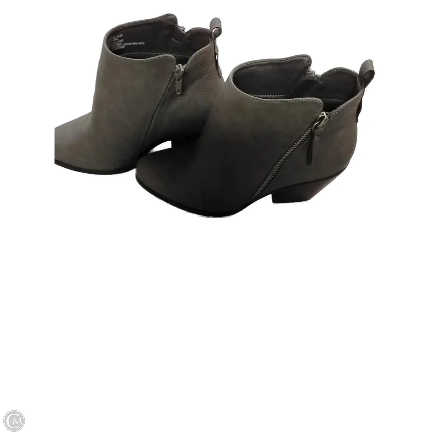 Boots Ankle Heels By Justfab In Grey, Size: 8