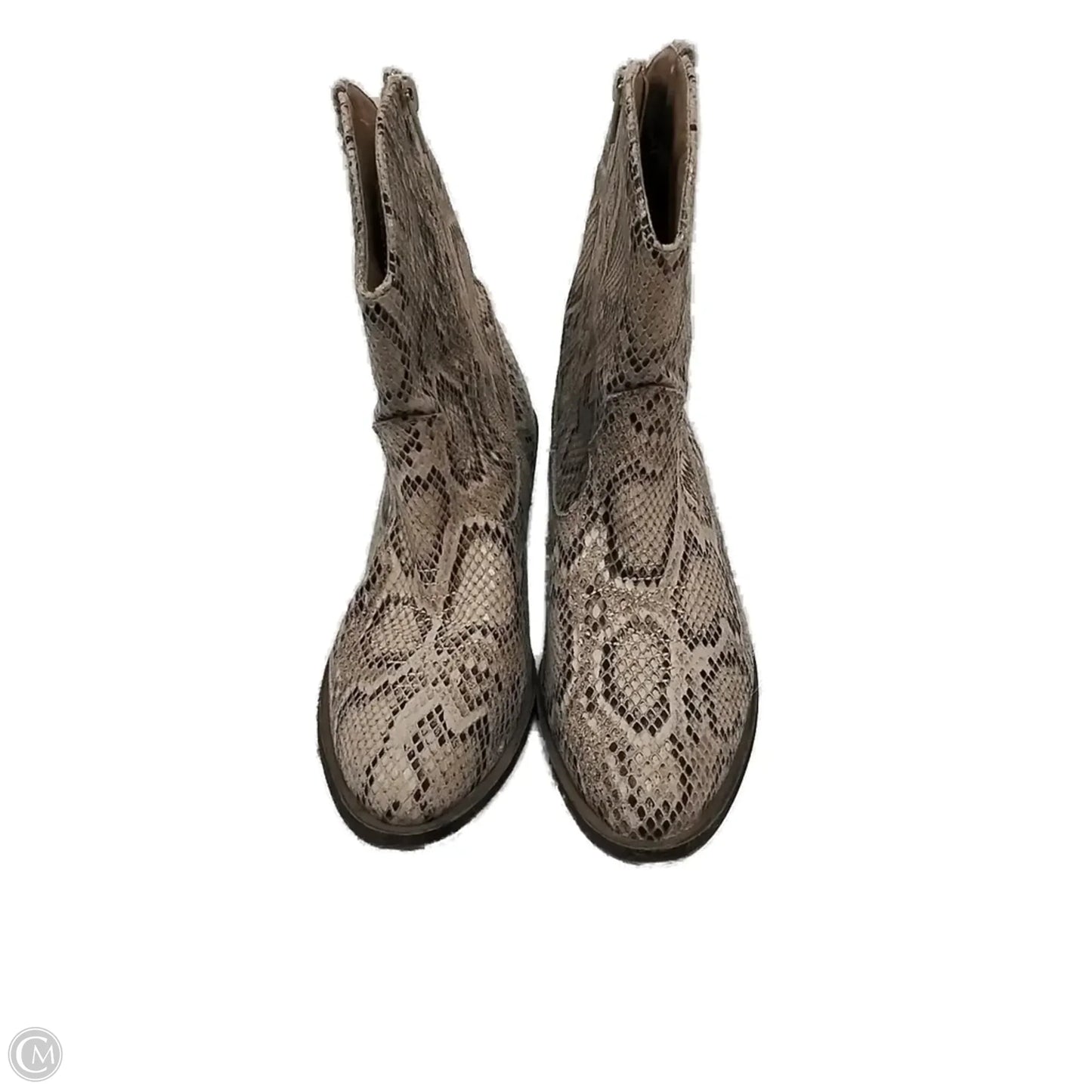 Boots Ankle Flats By Sugar In Animal Print, Size: 9.5