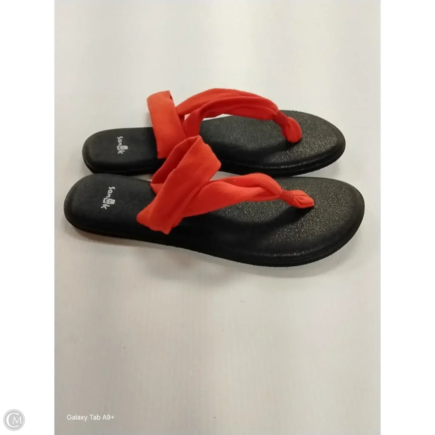 Sandals Flip Flops By Clothes Mentor In Red, Size: 6