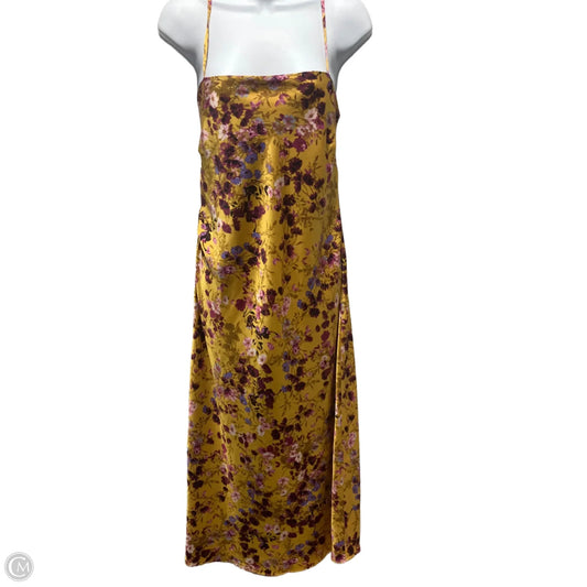Dress Casual Maxi By Scoop In Floral Print, Size: L