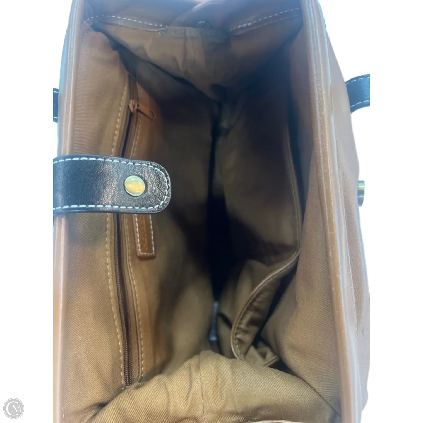 Handbag Leather By Clothes Mentor, Size: Medium