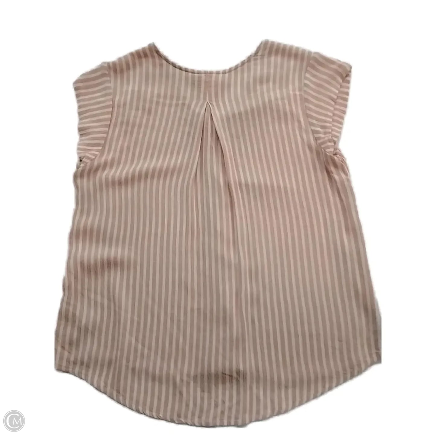 Top Short Sleeve By Liz Claiborne In Striped Pattern, Size: Sp