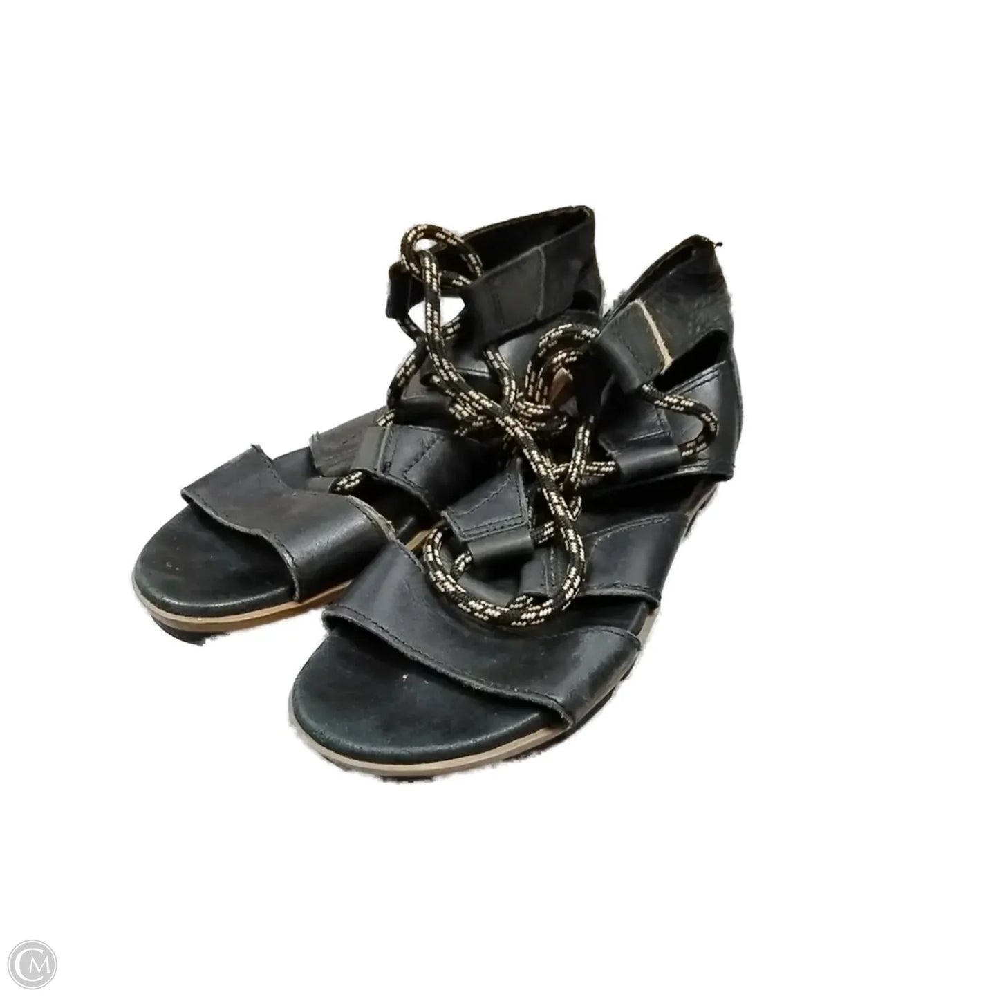 Sandals Flats By Sorel In Black, Size: 8