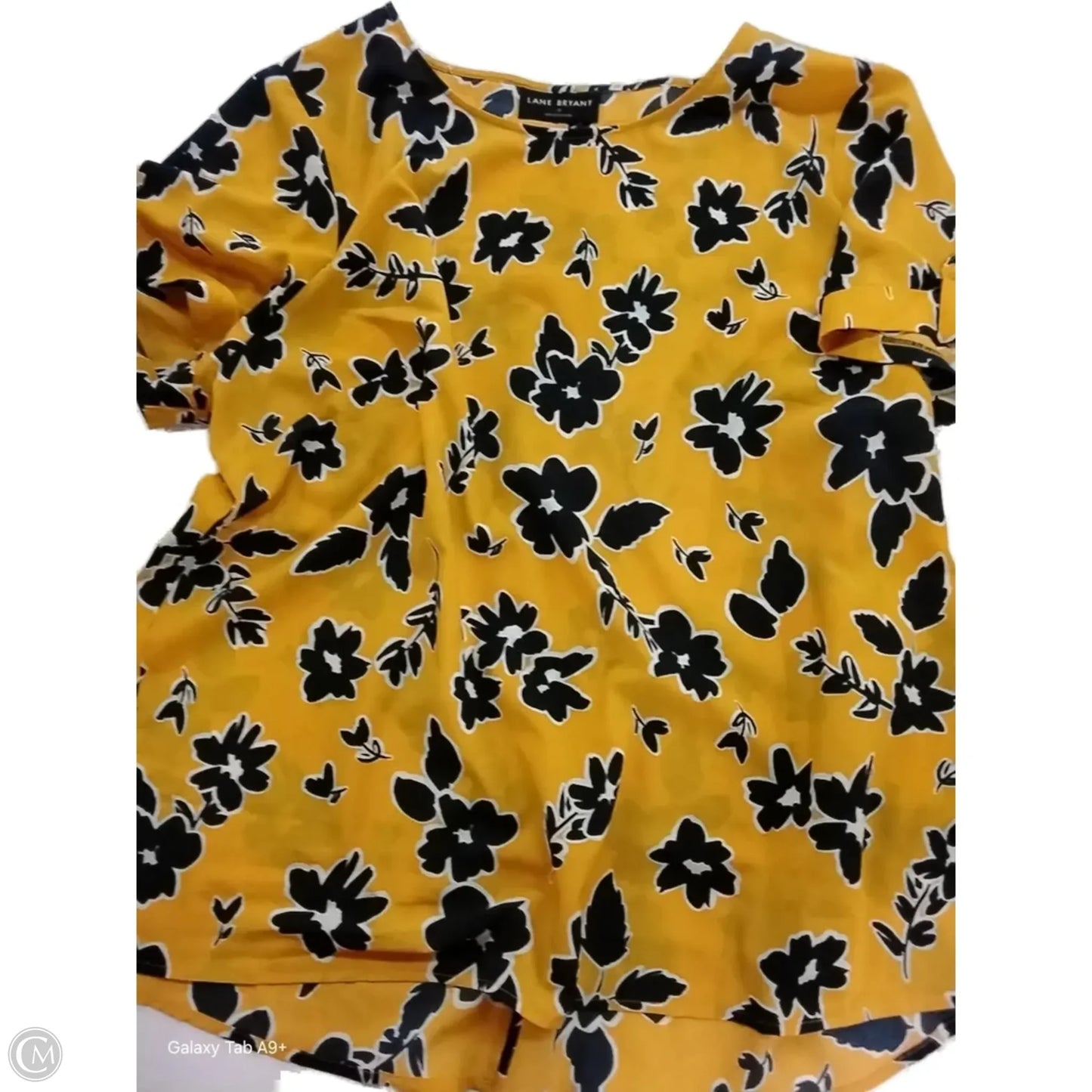 Blouse Short Sleeve By Lane Bryant In Floral Print, Size: 18