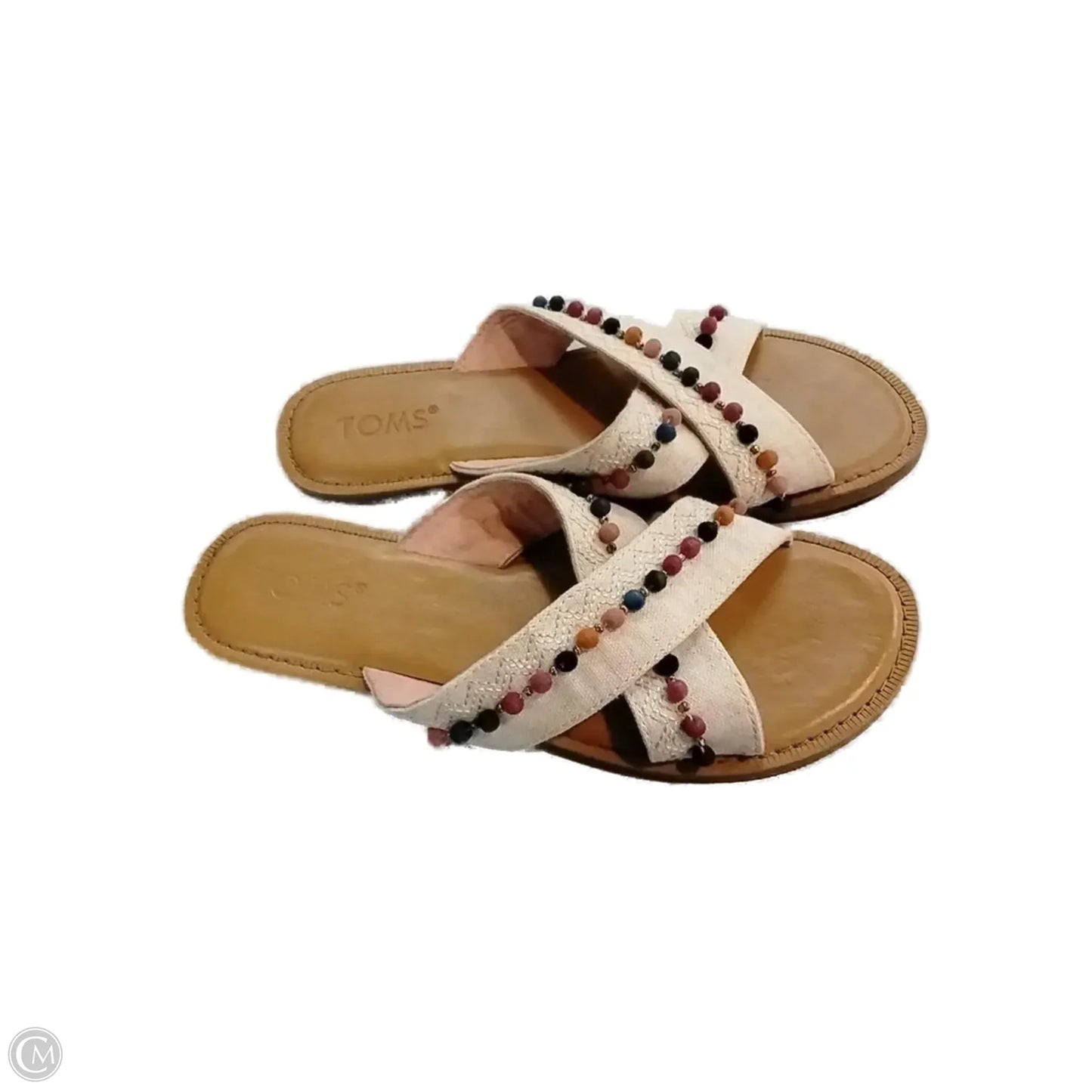 Sandals Flats By Toms In Beige, Size: 7.5