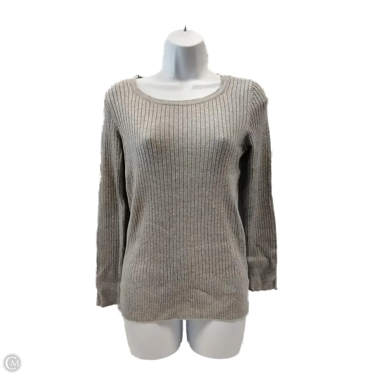 Top Long Sleeve By Faded Glory In Grey, Size: M