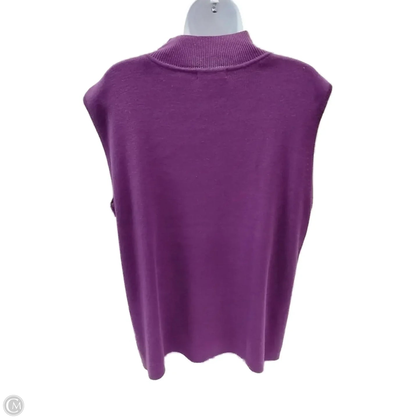 Top Sleeveless By Dressbarn In Purple, Size: 24