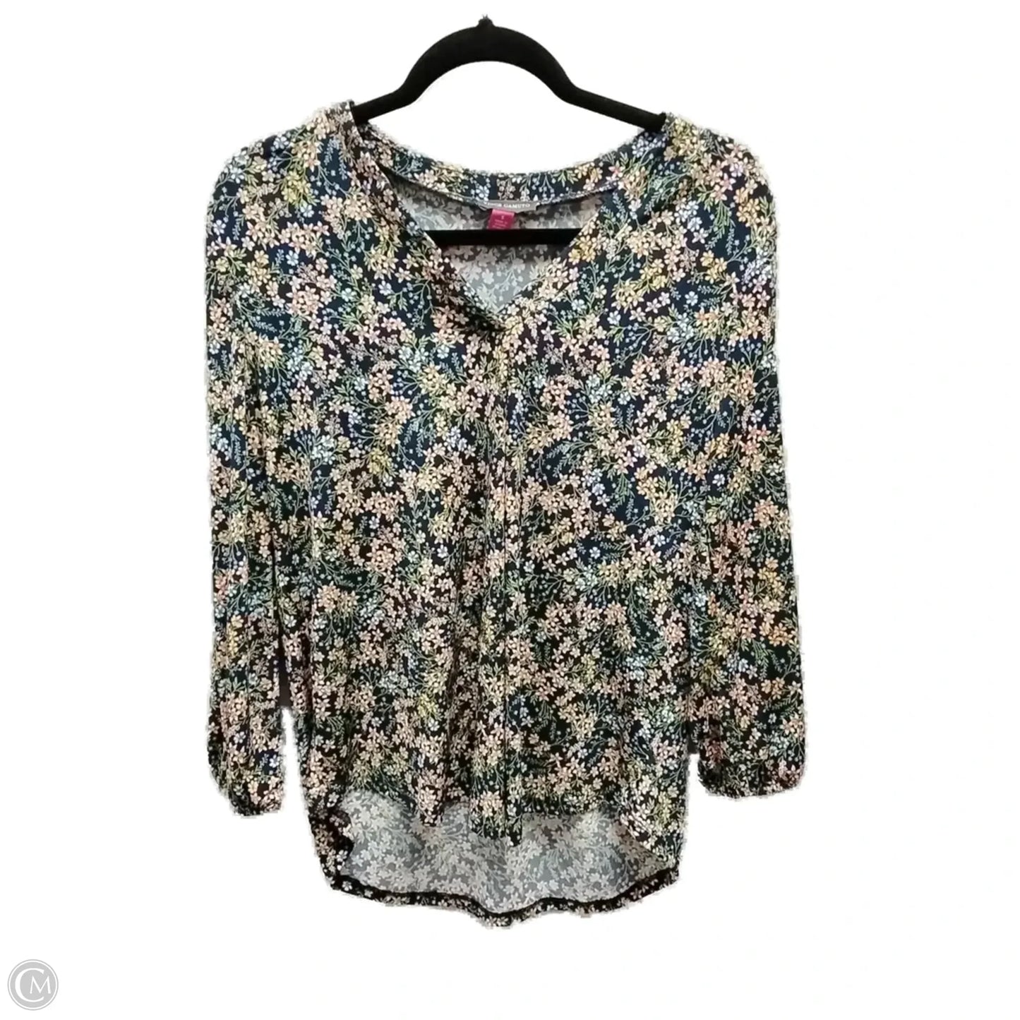 Top Long Sleeve By Vince Camuto In Floral Print, Size: S