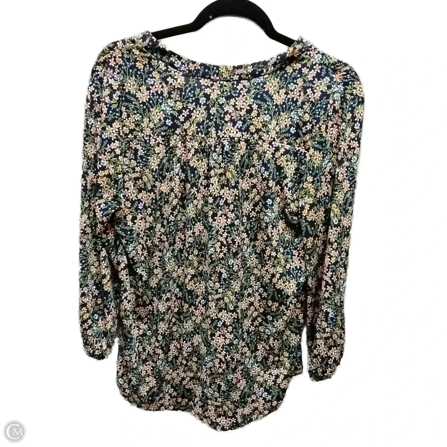 Top Long Sleeve By Vince Camuto In Floral Print, Size: S