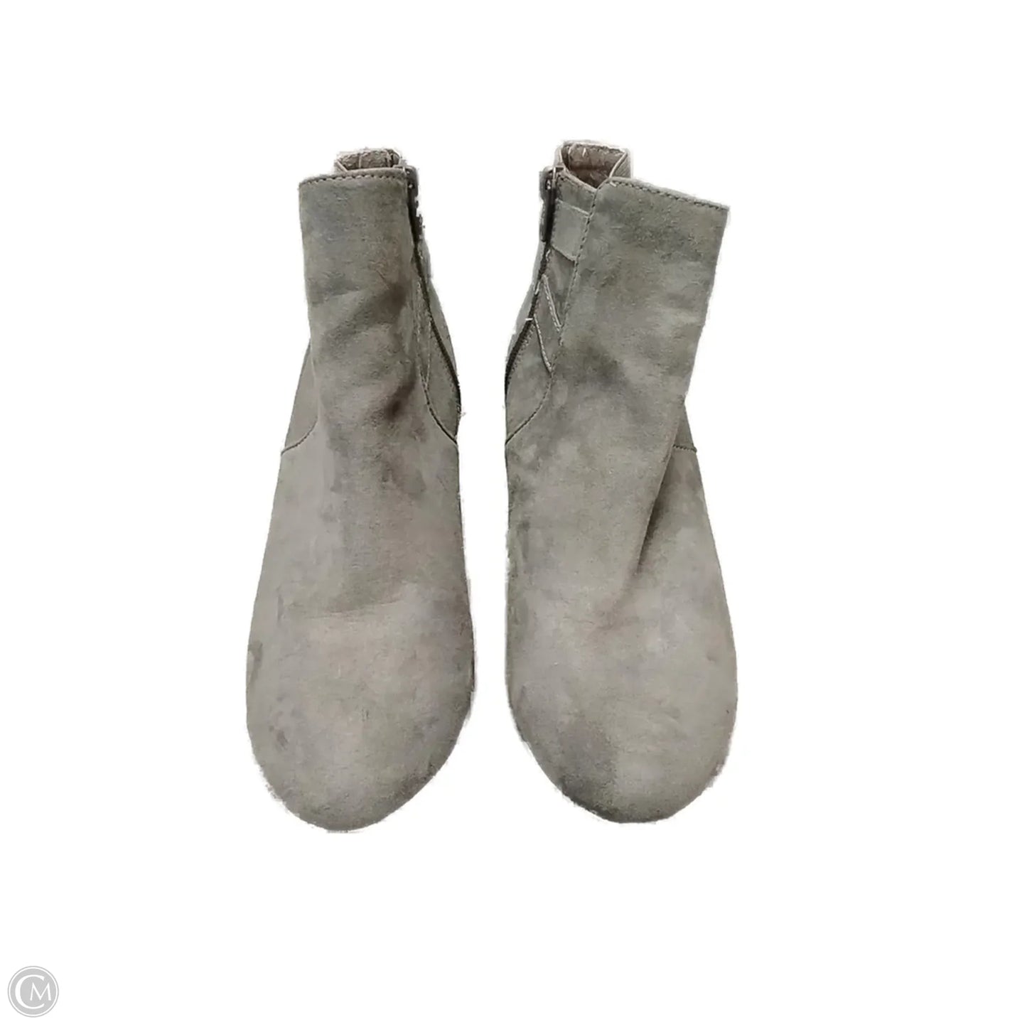 Boots Ankle Heels By Dexflex In Grey, Size: 10