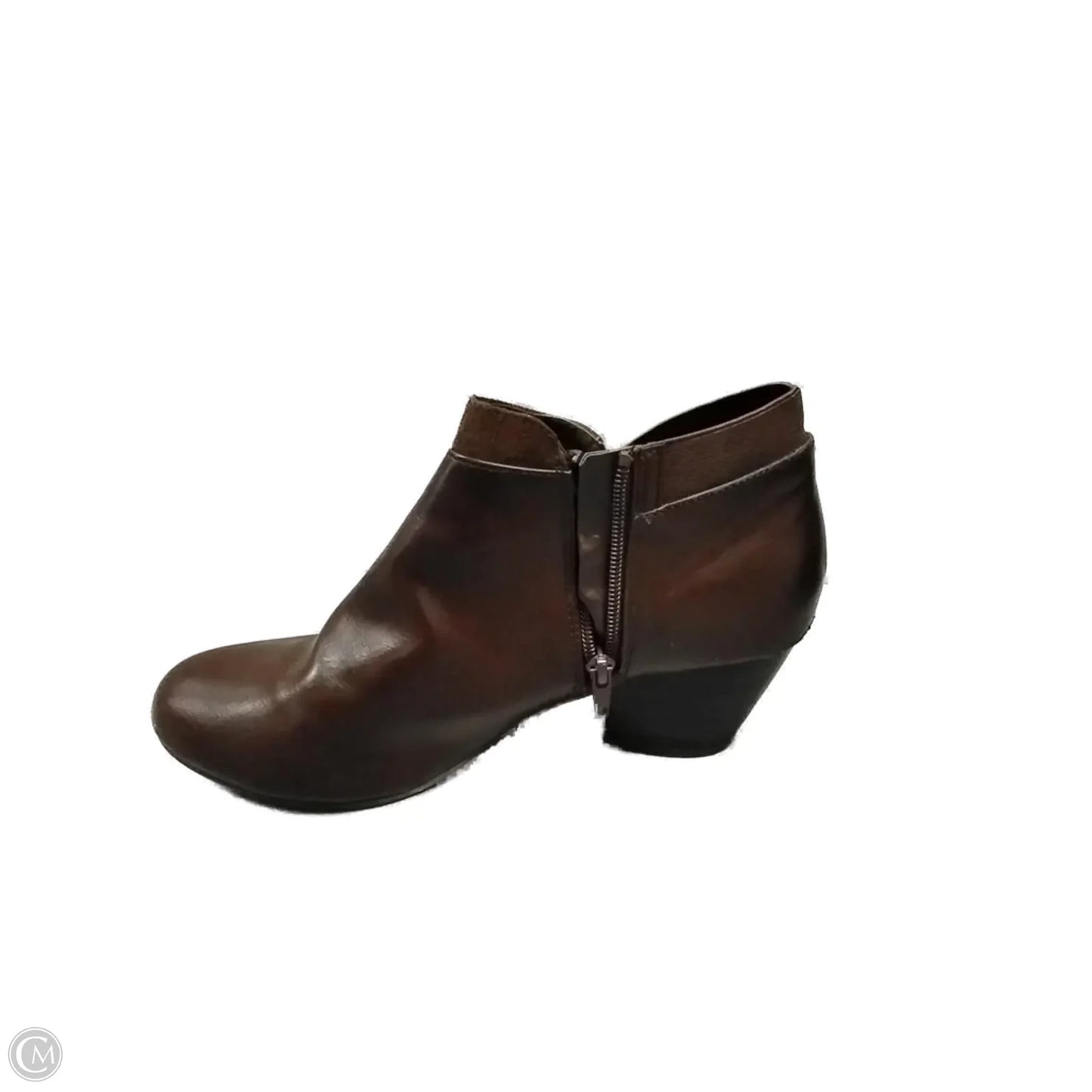 Boots Ankle Heels By Dexflex In Brown, Size: 9.5